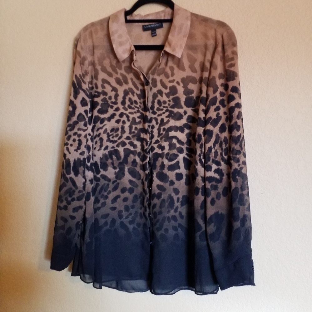 Lane Bryant 22/24 Sheer Blouse